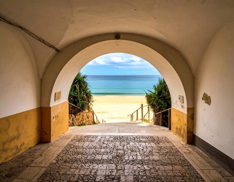Archway to beach
