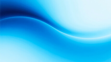 Obraz premium Abstract blue gradient wave background with smooth flowing curves