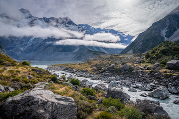trekking rout where we can see turquoise lake ,snow cap mountain , Glacier ,iceberg ,beautiful...