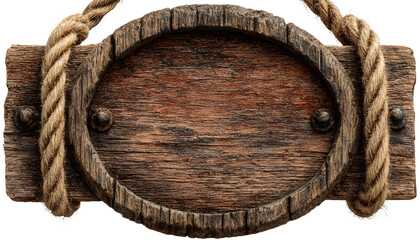 sign wood wooden board signboard frame isolated post hanging old rustic signboard frame sign wood post wooden board vintage metal signpost label round circle white tag rope road texture hardwood wes