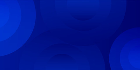 Fototapeta premium Blue circle shapes with blue gradient color background. Simple dynamic shapes. Modern circle design.