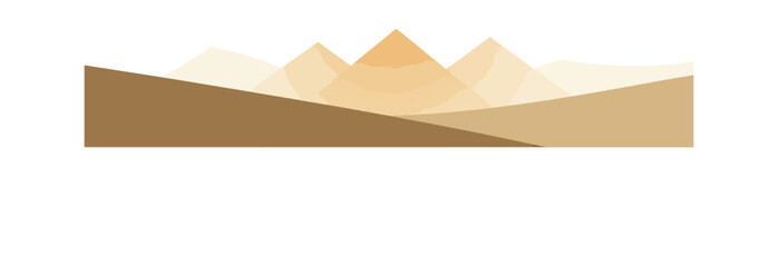 Mountains landscape illustration