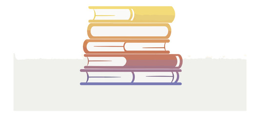 Stack of books illustration