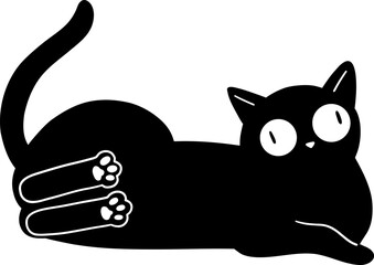 Black cat illustration