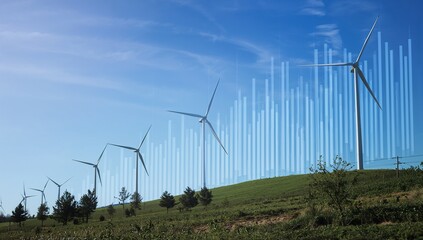 Wind Turbines and Growth Chart