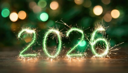 Sparkling New Year's numbers