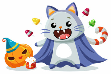 A mysterious haunted library illustration featuring enchanted books flying like bats in the moonlit night. Perfect for Halloween backgrounds, spooky party invitations, eerie posters, gothic fantasy ar