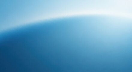 Smooth gradient of deep blue to light blue with a subtle white glow background abstract