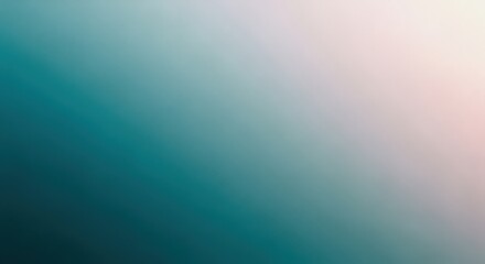 Fototapeta premium Teal to White Soft Gradient Abstract Background turquoise