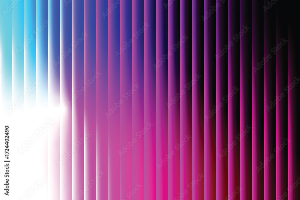Poster ribbed glass fractal neon background abstract gradient mesh background vertical stripes blur pattern