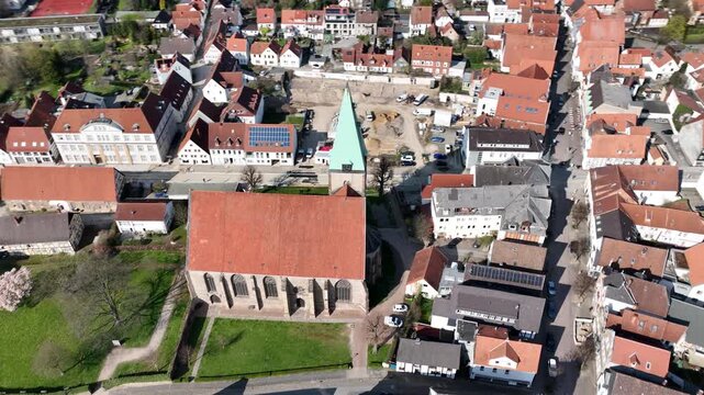 German town of Lemgo church in village