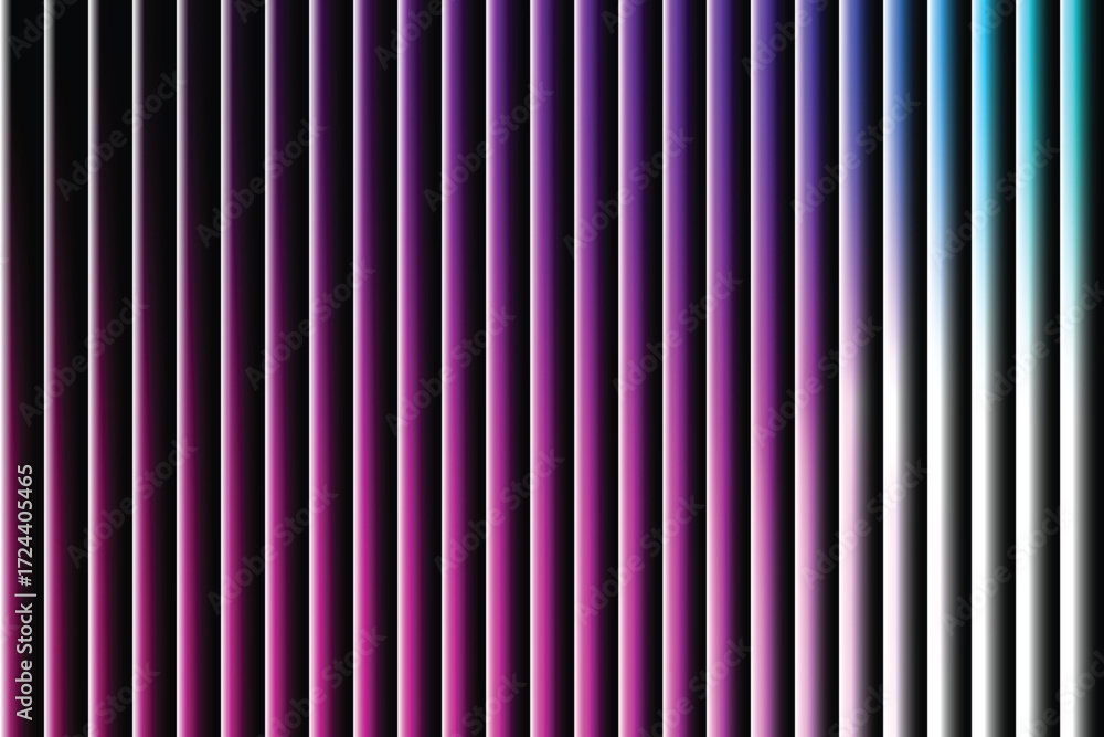 Poster ribbed glass fractal neon background abstract gradient mesh background colorful vertical stripes blu