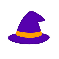 ハロウィン素材｜かわいい魔女帽子アイコン