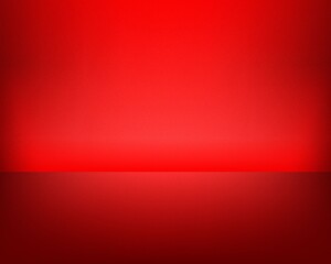 Obraz premium Vibrant red gradient studio background with subtle lighting