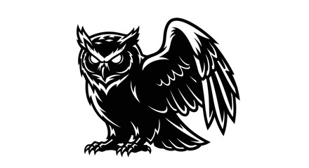 Obraz premium burung hantu vector