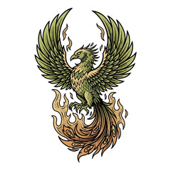 Obraz premium This striking vintage-style illustration depicts a coiled red snake with menacing fangs and a flickering tongue, embodying danger and ancient power.