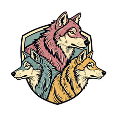 This striking vintage-style illustration depicts a coiled red snake with menacing fangs and a flickering tongue, embodying danger and ancient power.