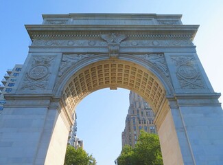 Fototapeta premium the Washington Square park arc in West Village, Manhattan, New York, USA