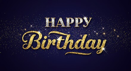 Happy birthday greeting text design