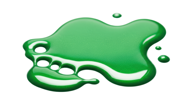 Pool of green liquid isolated PNG with Transparent Background - Powered by Adobe