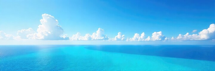 Vast expanse of untouched azure, a breathtaking view of pure, unblemished blue sky Perfect for serenity, peace, freedom, and travel themes Cloudless, bright, summer, daytime , sun, travel