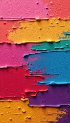 Vibrant and textured background paint strokes in various shades, ideal for artistic projects and design elements Perfect for adding a creative touch to your work , vibrant, bright paint