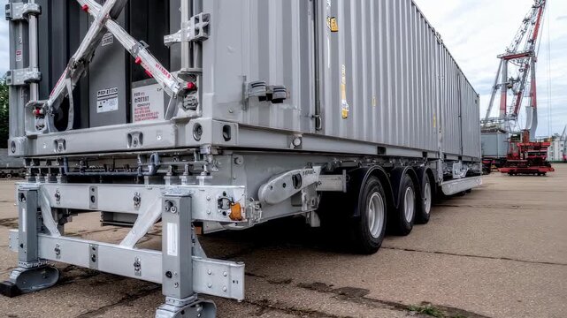 Equipment for cargo processing with detailed view of adjustable straps in motion emphasizing ergonomic design and secure transport.