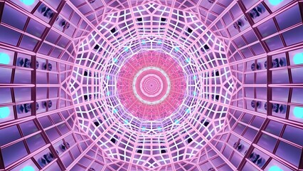 Geometric pattern reflecting vibrant colors in an abstract design