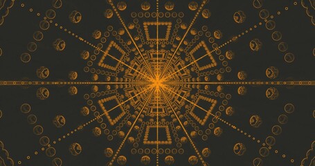 Vibrant orange geometric pattern