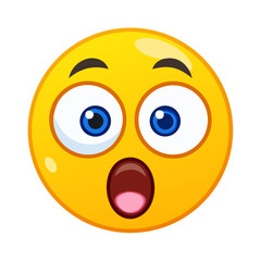 Big Eyes Shocking Stare Emoji Icon High-Quality Vector Illustration for Social Media, Stickers, Reactions, Messaging Apps, Memes, and Graphic Design Expressive Cartoon Emoji for Digital ... See More