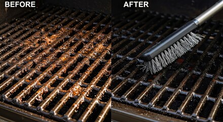 Transform dirty grill grates to sparkling clean with powerful scrubbing action