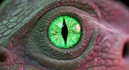 Closeup dragon eye