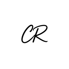 Obraz premium Hand-drawn, stylized initial letters 