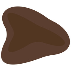 Whole taro root illustration, perfect for healthy food design, dessert ingredient, farm product, and Asian cuisine concept.
