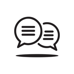 Speech Bubble Vector &ndash; Online Conversation Concept