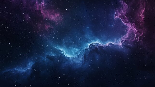 Dramatic night-sky mashup with glowing emission nebula, sprawling star fields, and a faint auroral glow at the lower edge, creating a sense of depth and scale in a boundless universe