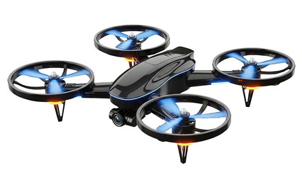 Best black drone with camera for aerial photography and videography quadcopter for beginners and professionals on transparent background