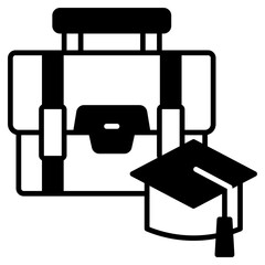 Education Black Fill Icon