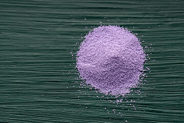 Fine blueberry flavored sugar crystals for frosting cocktails