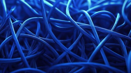 Intricate blue network pattern