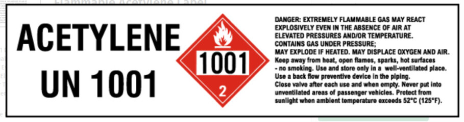 Acetylene Symbol Sign ,Vector Illustration, Isolate On White Background Label. EPS10