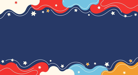 Abstract Colorful Wavy Background