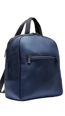 Fototapeta premium Minimalist navy blue urban backpack 