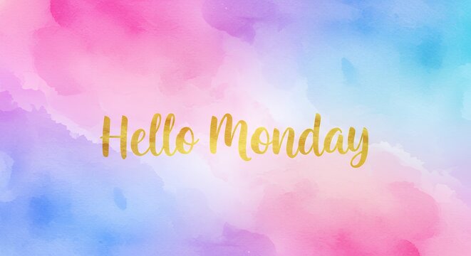 Hello monday text design