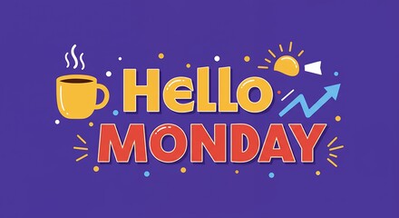 Motivational monday graphic design