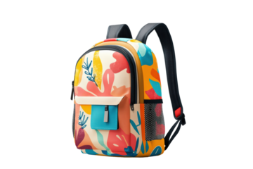Colorful abstract design school backpack
