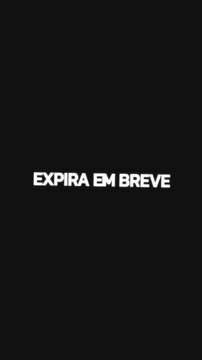 Loop animation with Portuguese phrase &ldquo;EXPIRA EM BREVE&rdquo; filling circular rotating text with zoom and central blank circle.