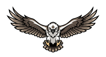 Fototapeta premium eagle with wings