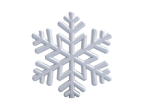 Detailed, stylized snowflake graphic