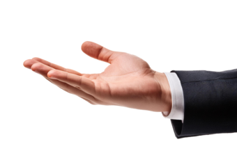 Praying hands with faith in religion and belief in God on blessing background. Power of hope isolated on transparent or white Background